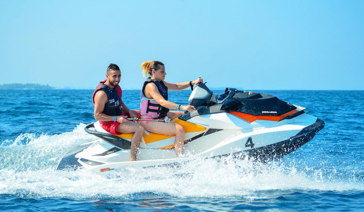 Water sports in Maldives while on your honeymoon